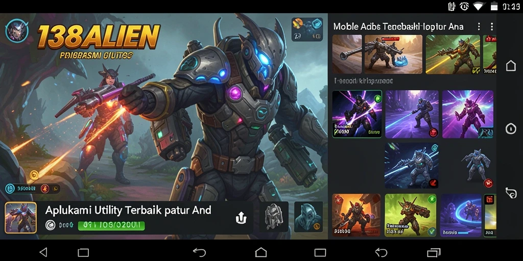 Screenshot utama 138ALIEN menampilkan kemudahan penggunaan aplikasi Utility.
