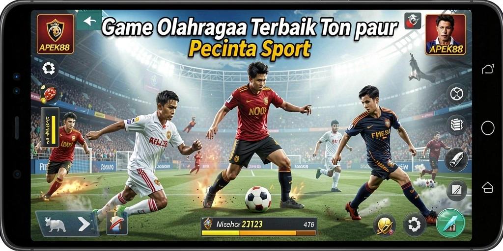 Screenshot APEK88 menampilkan aksi seru dalam gameplay olahraga.