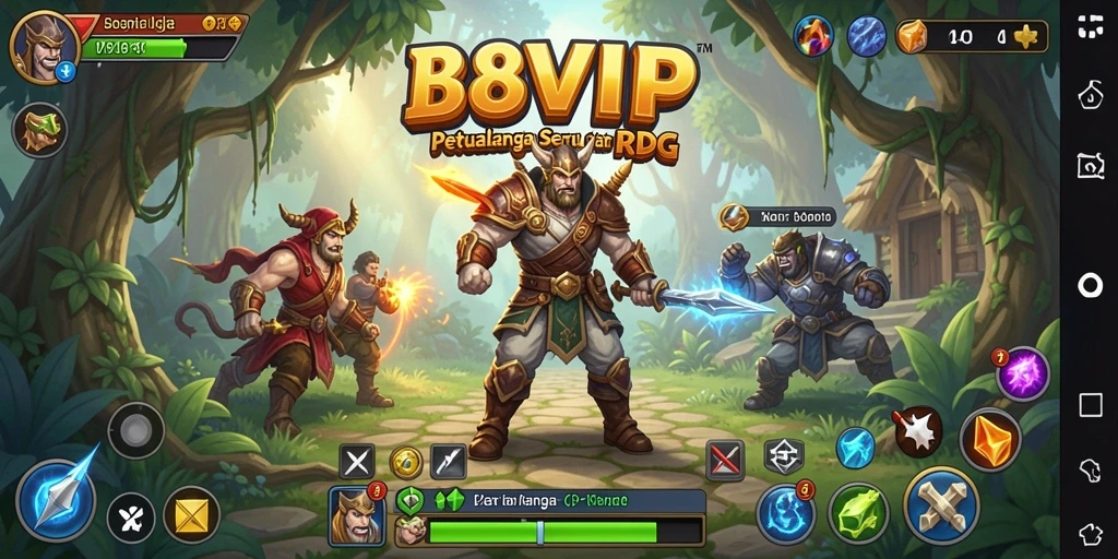 Tampilan gameplay B8VIP yang seru dan mendebarkan.