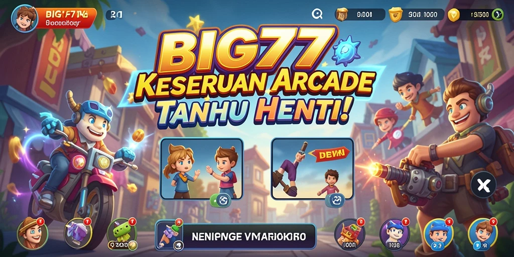 Tampilan gameplay seru dan menarik dari BIG77.