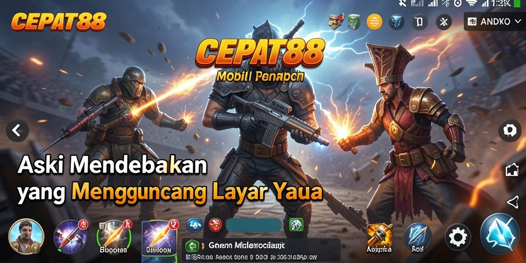 Tampilan gameplay seru di CEPAT88 dengan aksi mendebarkan.