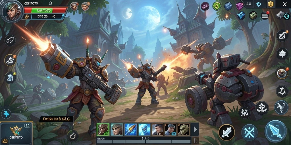 Tampilan gameplay menegangkan dari CERITOTO dalam aksi strategi.
