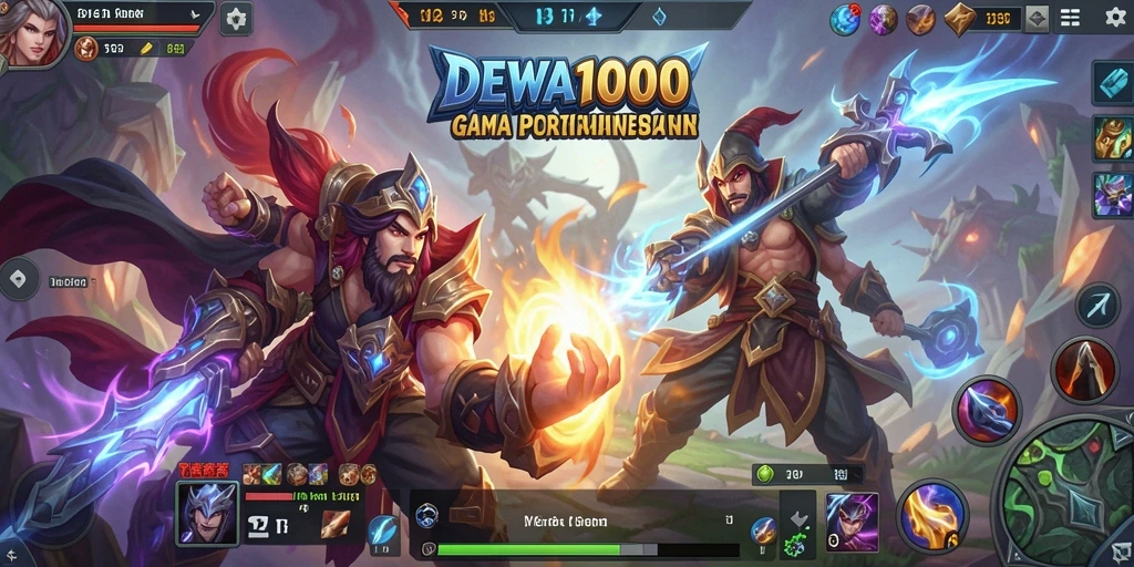 Tampilan gameplay seru dan grafis menarik dari DEWA1000.