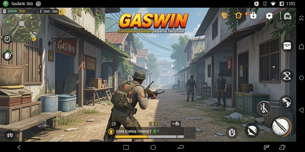 Screenshot GASWIN menampilkan gameplay menarik dalam simulasi kehidupan.