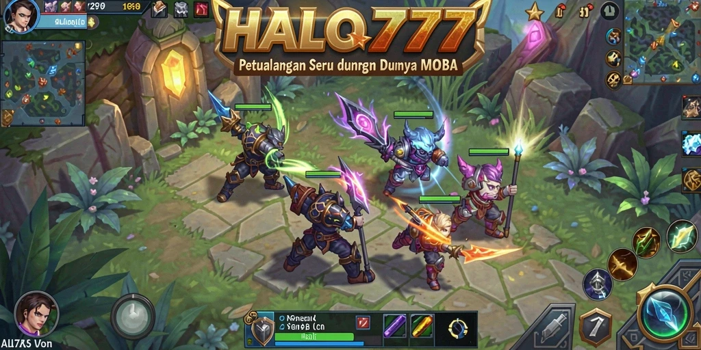 Tampilan gameplay seru dari HALO777 saat pertempuran berlangsung.