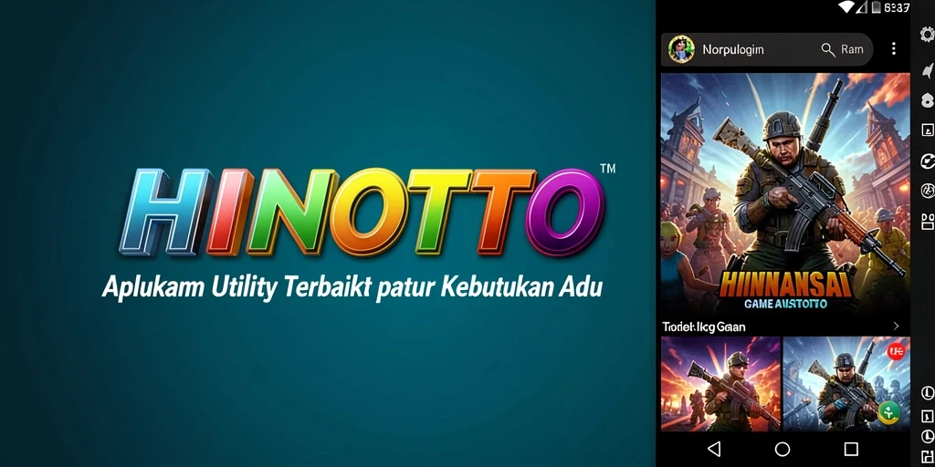 Tampilan antarmuka HINOTOTO yang intuitif dan ramah pengguna.