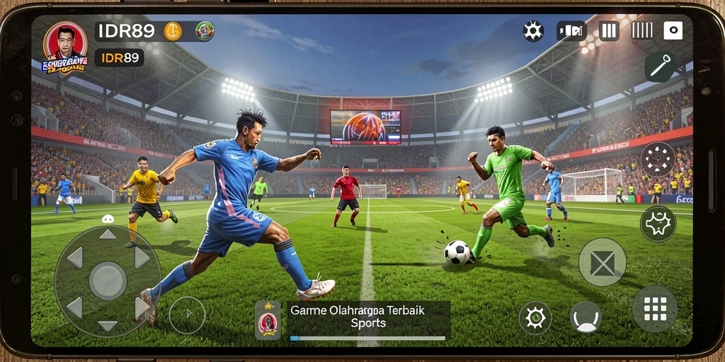 Tampilan gameplay menarik dari IDR89 yang penuh aksi olahraga.