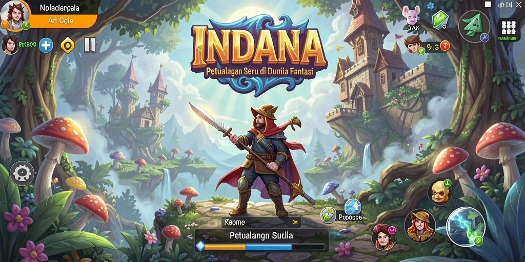 Tampilan gameplay seru dan menantang dari INDAAA.