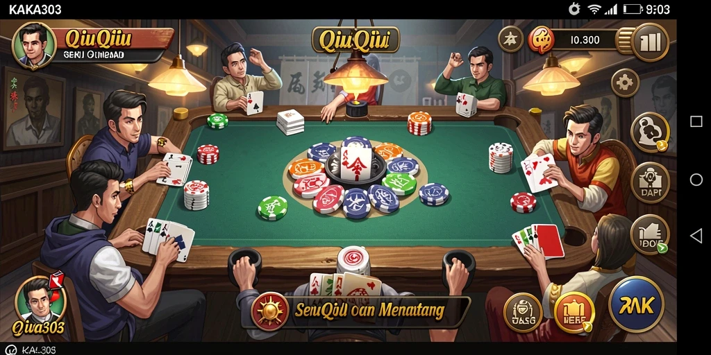 Tampilan gameplay QiuQiu yang seru dan mengasyikkan di KAKA303.