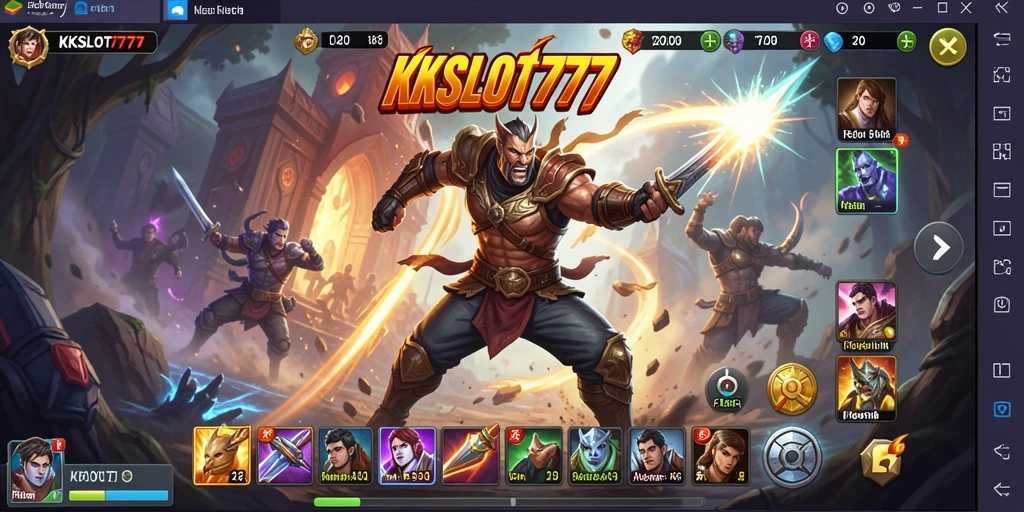 Screenshot KKSLOT777 menampilkan aksi mendebarkan dalam gameplay.