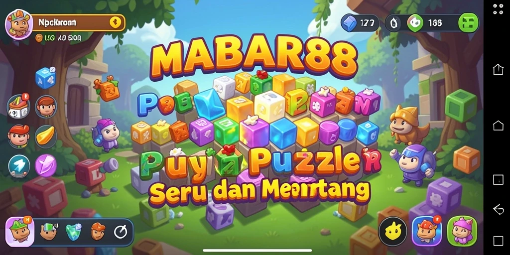 Screenshot gameplay MABAR88 menampilkan berbagai teka-teki yang menantang.