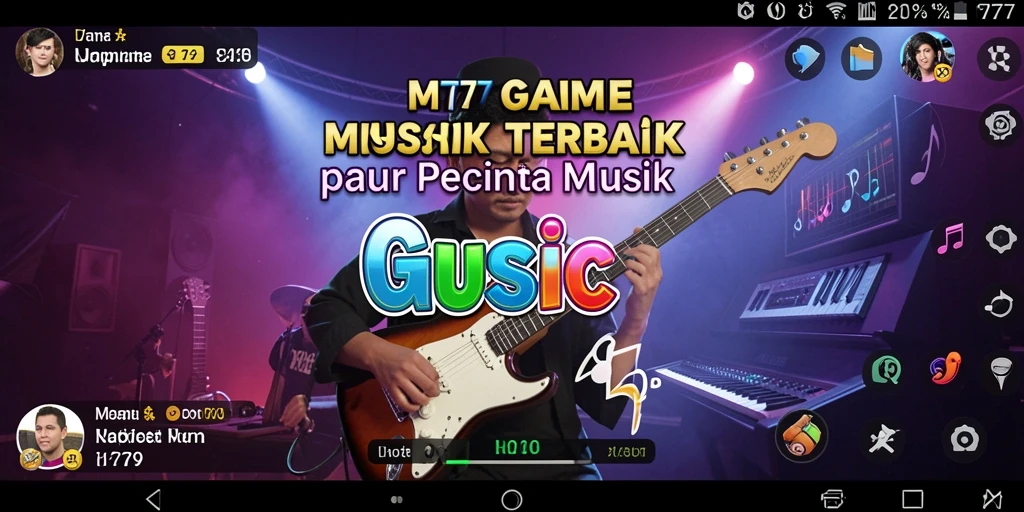 Screenshot gameplay MT777 menunjukkan keseruan bermain musik dengan teman.