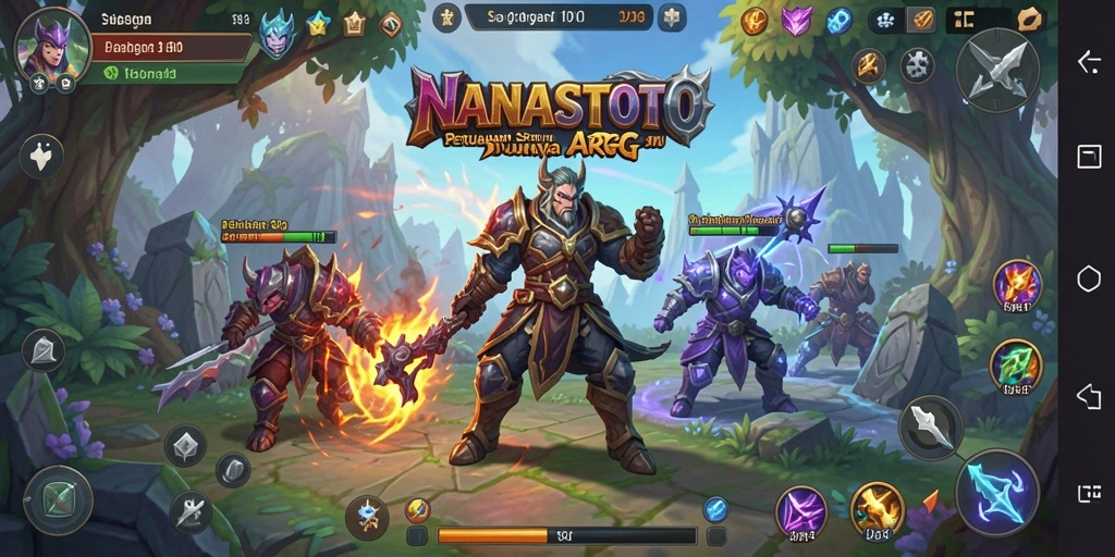 Gameplay seru NANASTOTO di dunia fantasi ARPG.
