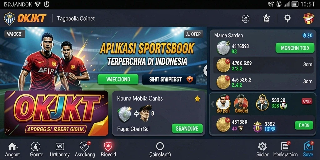 Tampilan gameplay menarik dari aplikasi Sportsbook OKJKT.