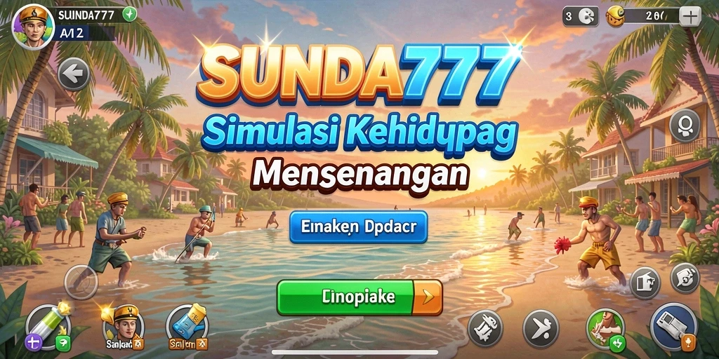 Tampilan gameplay SUNDA777 yang menampilkan karakter dan lingkungan yang dinamis.