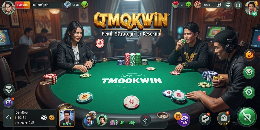 Screenshot gameplay TMOKWIN menampilkan keseruan permainan QiuQiu.
